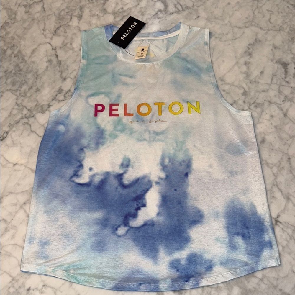 NWT Spiritual Gangster X Peloton Tie-Dye Oil Active Muscle Tank M